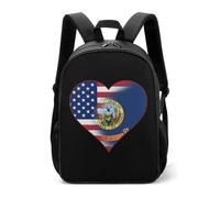 Zaino da viaggio con bandiera dello stato dell'Idaho degli Stati Uniti d'America, casual, divertente, per tutti i giorni, borsa a tracolla per donne e uomini