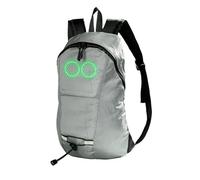 Zaino Da Viaggio Con Illuminazione - Zaino Luminoso Scuola con Luci | Rucksac di Sicurezza Notturna per Ciclismo Attività All'aperto Uso Urbano, grigio, Consulte la descripción