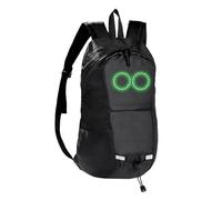 Zaino Da Viaggio Con Illuminazione | Zaino Luminoso Scuola con Luci - Sicurezza Notturna Ciclismo Outdoor Sport Escursionismo Campeggio Commuting Bicicletta, Nero , Consulte la descripción