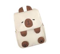 Zaino da viaggio con motivo animale, per ragazze, donne, università, studenti, zaino da viaggio per adolescenti, con tracolla regolabile, tasche multiple, bianco, One Size