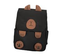 Zaino da viaggio con motivo animale, per ragazze, donne, università, studenti, zaino da viaggio per adolescenti, con tracolla regolabile, tasche multiple, Nero , One Size