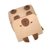 Zaino da viaggio con motivo animale, per ragazze, donne, università, studenti, zaino da viaggio per adolescenti, con tracolla regolabile, tasche multiple, cachi, One Size