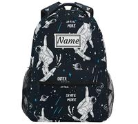 Zaino Da Viaggio Custom Personalized Astronaut Skateboarding With Name