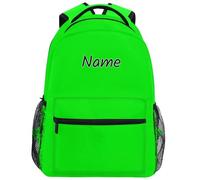 Zaino Da Viaggio Custom Personalized Green With Name Zaino Scuola