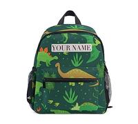Zaino Da Viaggio Cute Custom Personalized With Name/Text Green Dinosaurs Zaino Scuola Classico Borsone Vintage Backpack Per Campeggio Office Lavoro