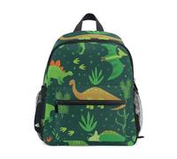 Zaino Da Viaggio Cute Green Dinosaurs Zainetto Casual Backpack Classico Borsone Per Campeggio Office Lavoro