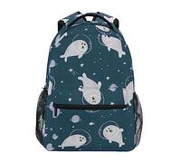 Zaino Da Viaggio Cute Sea Lion Funny Gaming Zaino Scuola Durevole Borsone Casual Backpack Per Outdoor Campeggio Office