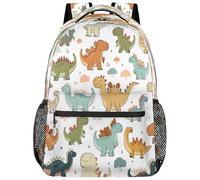 Zaino Da Viaggio Cute Tropical Dinoasur Dino Backpack Classico Borsone Durevole Zainetto Per Campeggio Office Lavoro