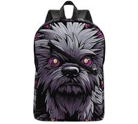 Zaino da viaggio da 17 pollici leggero impermeabile casual zaino per computer portatile escursionismo campeggio zaino per donne uomini cane Pooh grigio
