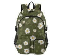 Zaino da viaggio Danimarca Marguerite Daisy Olive Green College Work Bag