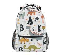 Zaino Da Viaggio Dinosaur Dino Doodle Zaino Scuola Uso Quotidiano Borsone Classico Backpack Per College Office Campeggio