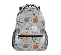 Zaino Da Viaggio Dog Koala Animal Zaino Scuola Uso Quotidiano Zainetto Classico Borsone Per Office Campeggio Lavoro 29X40CM