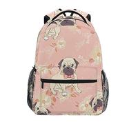 Zaino Da Viaggio Dog Print Backpack Casual Borsone Durevole Zainetto Per Lavoro Office Campeggio