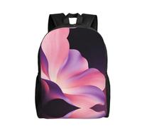 Zaino da viaggio elegante con stampa vintage di vite, grazioso zaino per computer portatile con design stampato su tutta la parte anteriore, Petali Rosa, taglia unica