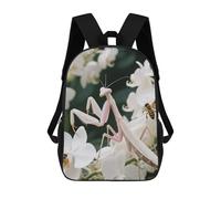 Zaino da viaggio/escursionismo interattivo con orchidea e mantide religiosa