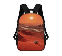 Zaino da viaggio/escursionismo Marte rosso deserto, zaino casual da 17 poll