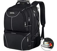Zaino da viaggio extra large per il pranzo da 17 pollici con porta di ricarica USB, grande capacità, compatibile con TSA RFID, anti furto