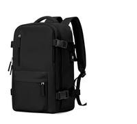 Zaino da viaggio for cabina donna Borsa for laptop di grande capacità 45x36x20 cm resistente all'acqua 40x20x25 Per Uomo e Donna(Black,L)