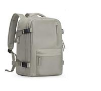 Zaino da viaggio for cabina donna Borsa for laptop di grande capacità 45x36x20 cm resistente all'acqua 40x20x25 Per Uomo e Donna(Grey brown,L)
