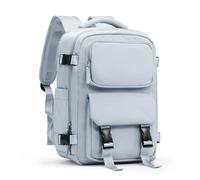 Zaino da viaggio for donna e uomo, zaino approvato for il volo, borsa for laptop impermeabile for college, cabina Per Uomo e Donna(Grey Blue)