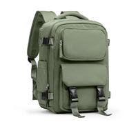 Zaino da viaggio for donna e uomo, zaino approvato for il volo, borsa for laptop impermeabile for college, cabina Per Uomo e Donna(Grey Green)