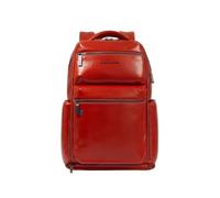 Zaino da viaggio in pelle con porta pc da 15,6 con cavo antifurto Piquadro Blue Square, arancio - Tabella Colori: Arancione