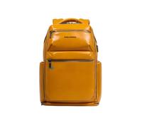 Zaino da viaggio in pelle con porta pc da 15,6 con cavo antifurto Piquadro Blue Square, giallo - Tabella Colori: Giallo