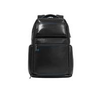 Zaino da viaggio in pelle con porta pc da 15,6 con cavo antifurto Piquadro Blue Square, nero - Tabella Colori: Nero