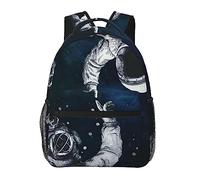 Zaino da viaggio in poliestere durevole Borsa da viaggio per palestra Bicicletta da lavoro Borsa da viaggio antifurto multiuso di grande capacità, Astronauta e subacqueo Space Art Viaggi Escursionis