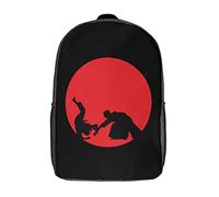 Zaino da viaggio leggero con judo giapponese, 43,2 cm, borsa per computer portatile, casual, per uomo e donna
