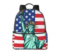 Zaino da viaggio leggero con statua della dea con custodia per laptop | Comode cinghie imbottite. Tasche multiple. Ideale per l'uso quotidiano.