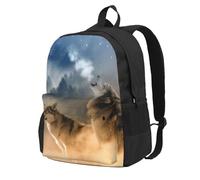 Zaino da viaggio per computer portatile con stampa vintage di Parigi, Torre Eiffel e farfalle, leggero zaino per la scuola per escursioni e uso casual, Due lupi., One Size, Zaino da viaggio