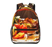 Zaino da viaggio per computer portatile, domenica, cena, pranzo, arrosto, zaino durevole, zaino per notebook, borsa per computer, regali per uomini, donne e adulti