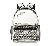 Zaino da viaggio per computer portatile, scrittore, macchina da scrivere, zaino durevole, borsa per computer, regali per uomini, donne, adulti