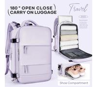 Zaino da viaggio per donna, zaino da trasporto, zaino per laptop TSA approvato per il volo, borsa da infermiera universitaria, zaino casual per il fin del weekender