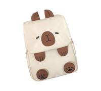 Zaino da viaggio per donne ragazze Cartoon Capybara grande zaino universitario studente borsa da scuola tasche multiple borsa per libri per laptop, Bianco, Bohemian