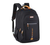 Zaino da viaggio per laptop per uomo donna zaino da lavoro sottile zaino scuola universitaria Fit 15.6 bottiglia d'acqua zaino per escursionismo, Arancione, Etichettalia unica