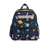 Zaino Da Viaggio Personalized With Name/Text,Customization (Cute Space Universe Planet Adventure) Zainetto Classico Backpack Durevole Borsone Per Office Campeggio Lavoro