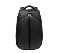 Zaino da viaggio porta PC da 15,6 in tessuto e pelle vegana Piquadro, nero - Tabella Colori: Nero
