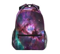 Zaino Da Viaggio Stained Glass Galaxy Zainetto Vintage Backpack Durevole Borsone Per Office Uso Quotidiano Lavoro