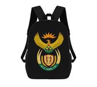 Zaino da viaggio unisex con stemma del Sud Africa, 43 cm, da viaggio, per computer portatile, per donne e uomini