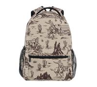 Zaino Da Viaggio Western American Cowboy Backpack Per Office