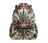 Zaino Da Viaggio Wild West Arrows Feathers Zainetto Durevole Backpack Casual Borsone Per Outdoor Lavoro Campeggio