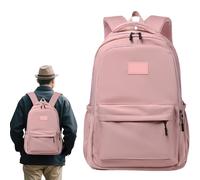 Zaino da viaggio, zaino impermeabile da donna, grande capacità, unisex, in tessuto Oxford, per uomini e adolescenti, Rosa, Refer to description