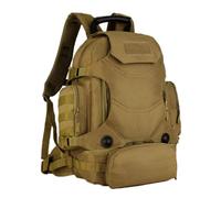 Zaino D'Assalto Tattico Militare Impermeabile Molle da 40 Litri Multiuso Grande, per Caccia Ciclismo Campeggio Trekking(Brown)