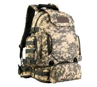 Zaino D'Assalto Tattico Militare Impermeabile Molle da 40 Litri Multiuso Grande, per Caccia Ciclismo Campeggio Trekking(Gray)