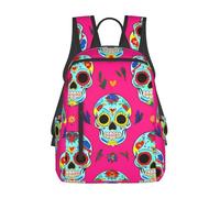 Zaino Day Dead Mexican Sugar Skull Backpack Unisex Zainetto Resistente Zaini Per Notebook Escursioni Office