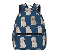 Zaino Daypack in poliestere resistente per arrampicata all'aperto Correre Zaino antifurto multiuso di grande capacità, Labrador Golden Retriever Dog Pattern Zaino da viaggio per escursionismo e camp