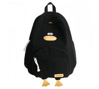 Zaino Dcuk carino, 2025 nuovo Kawaii divertente borsa per libri estetica in velluto a coste, borsa per computer di grande capacità, regalo per il ritorno a scuola, Nero , M