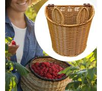 Zaino decorativo piccolo con cestino portaoggetti in rattan per bambini, per